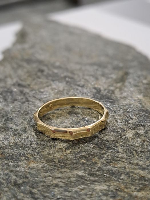 Złoty pierścionek Różaniec 585 Nowy roz.15