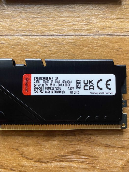 Kingston Fury Beast 2 x 16 32 gb гигабайта 5200 Mhz DDR5 новая new