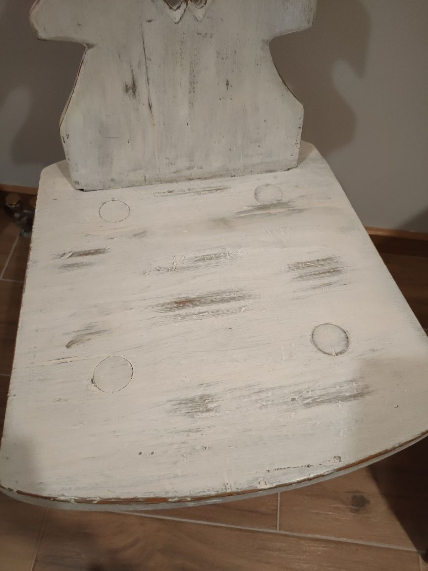Krzesło zydelek drewniany