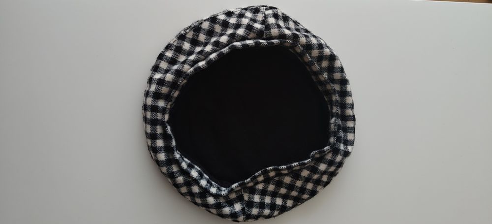 Beret w kratkę H&M XS/S