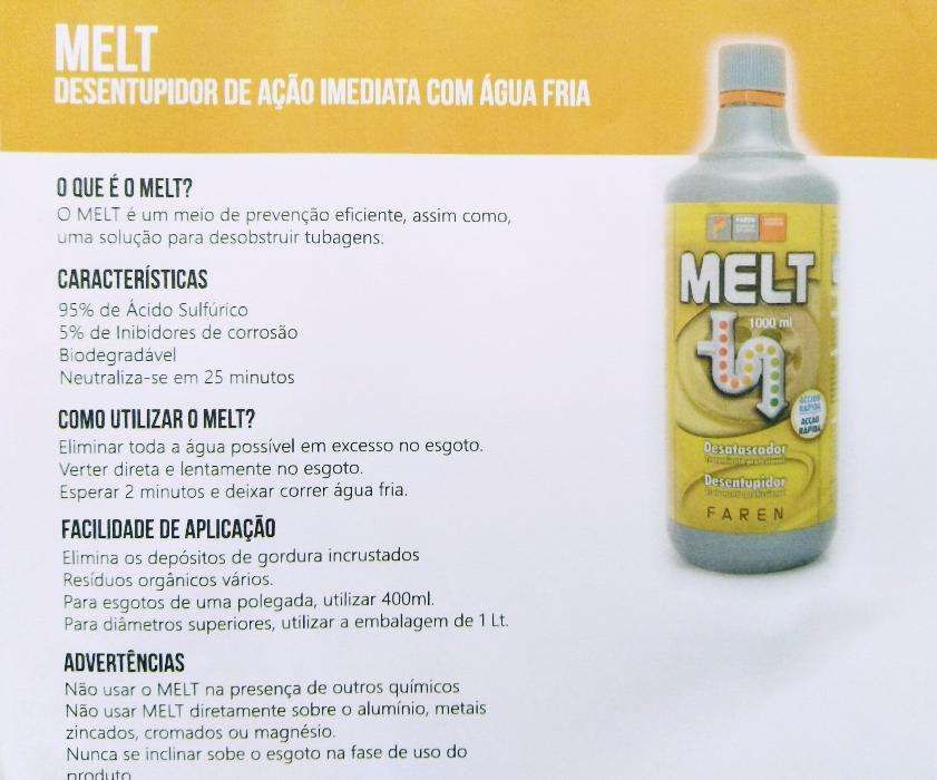 Melt - Desentupidor imediato com água fria