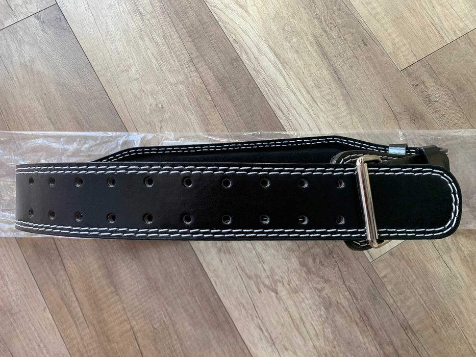 Pas kulturystyczny POWRX do ćwiczeń treningowy siłownia skórzany NOWY