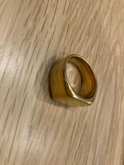 Sygnet 18K (próba  750) klasyczny męski, kolor złoty