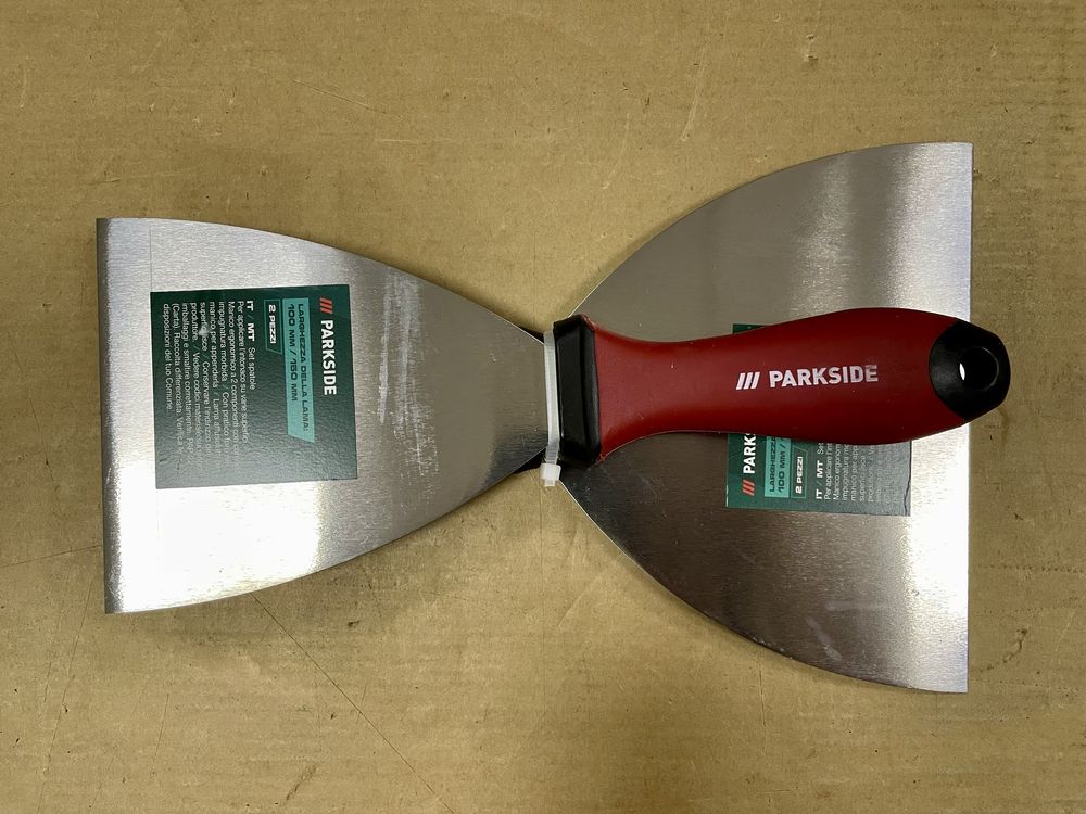 Шпатель нержавейка c ручкой 100/150/300мм PARKSIDE