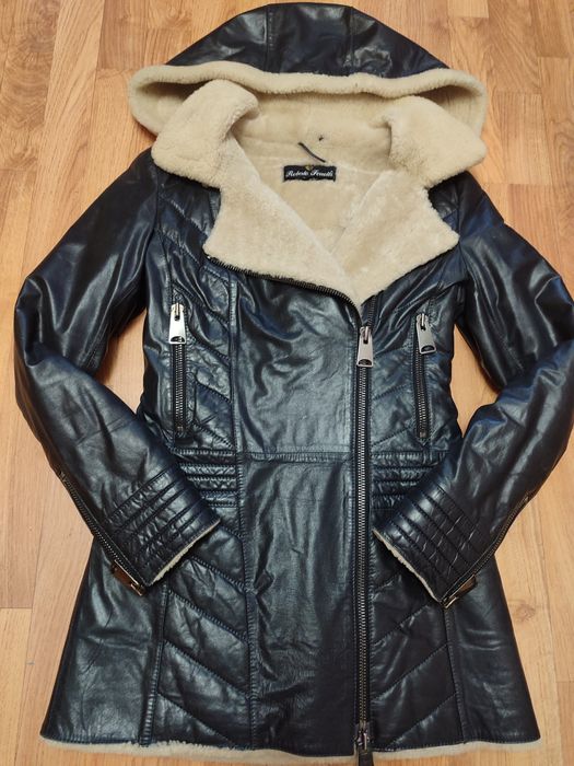 Дубленка натуральная размер 40, xxs