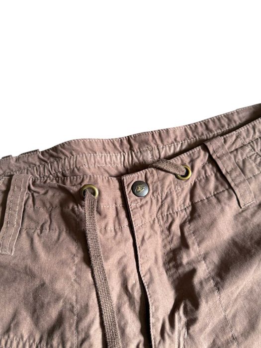 Stylowe sportowe damskie rybaczki Nike brąz świetny fason bojówki 40