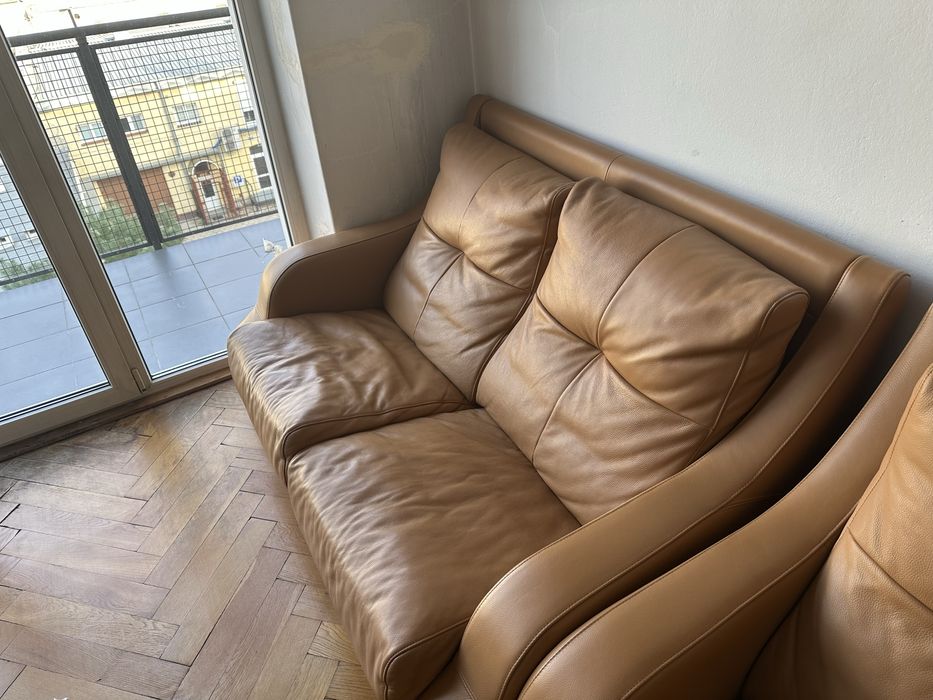 KLER zestaw kanap skórzanych