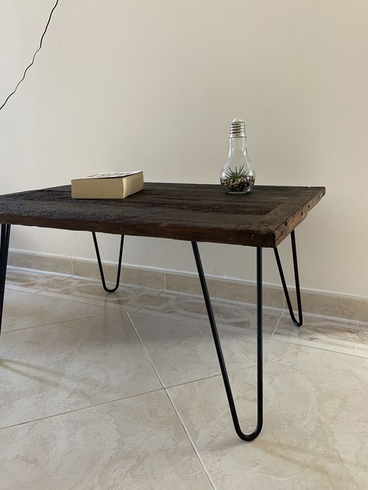 Mesa de centro rústica