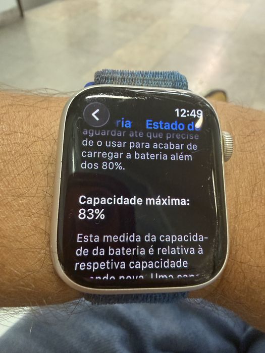 Apple watch 7 45 mm GPS + cellular bateria 83