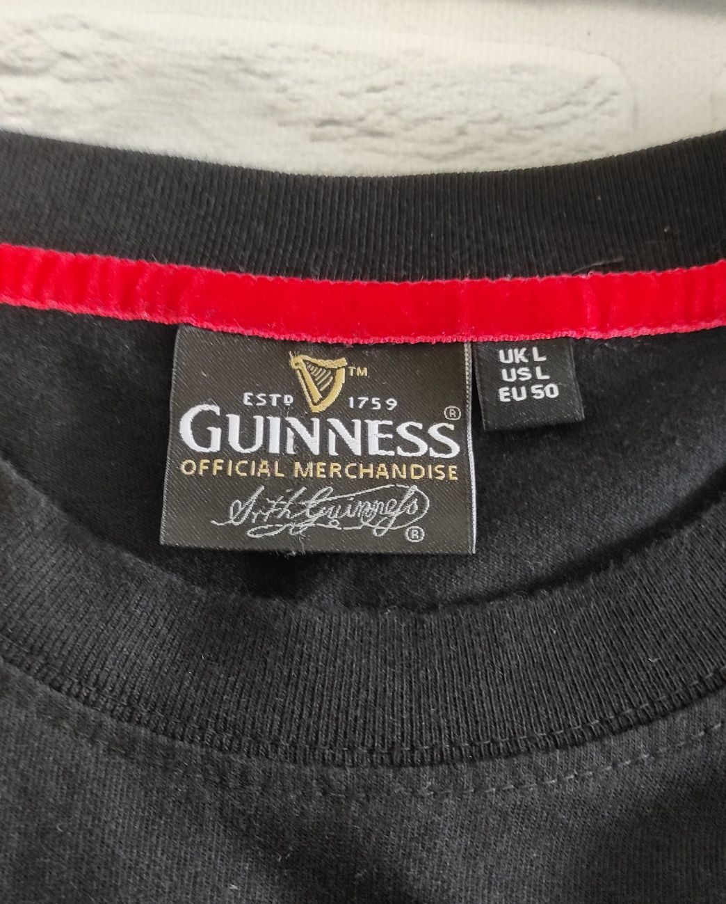 Качественная футболка Guinness оригинал мерч, размер L