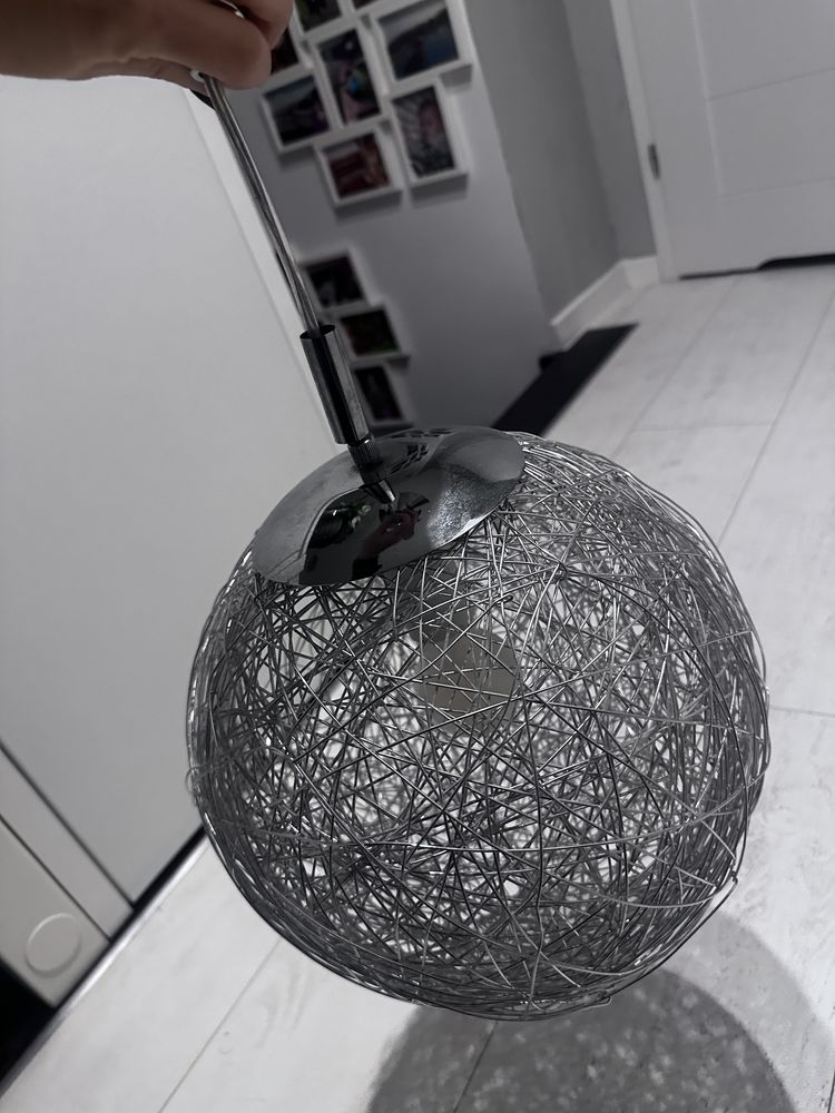 Lampa wisząca uzywana srebrna, Elbląg