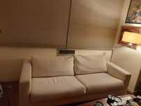 Sofá 3 lugares beige- muito bom estado
