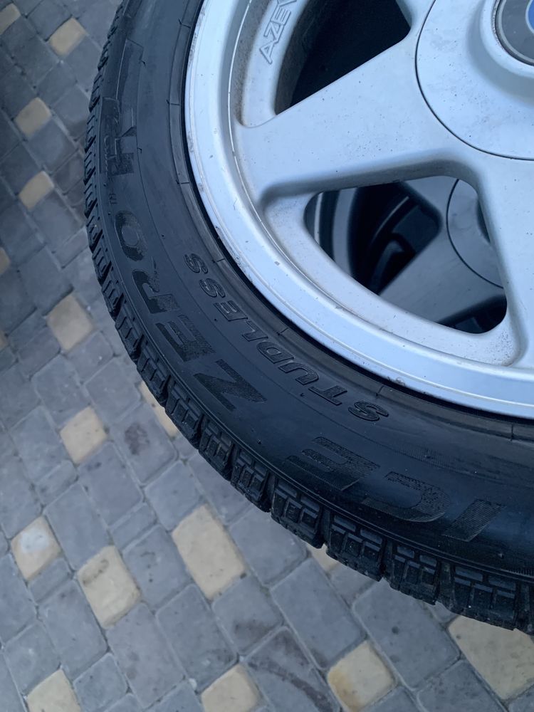 Диски Azev 5 120 R 16 резина Pirelli 205 55 R16 зима