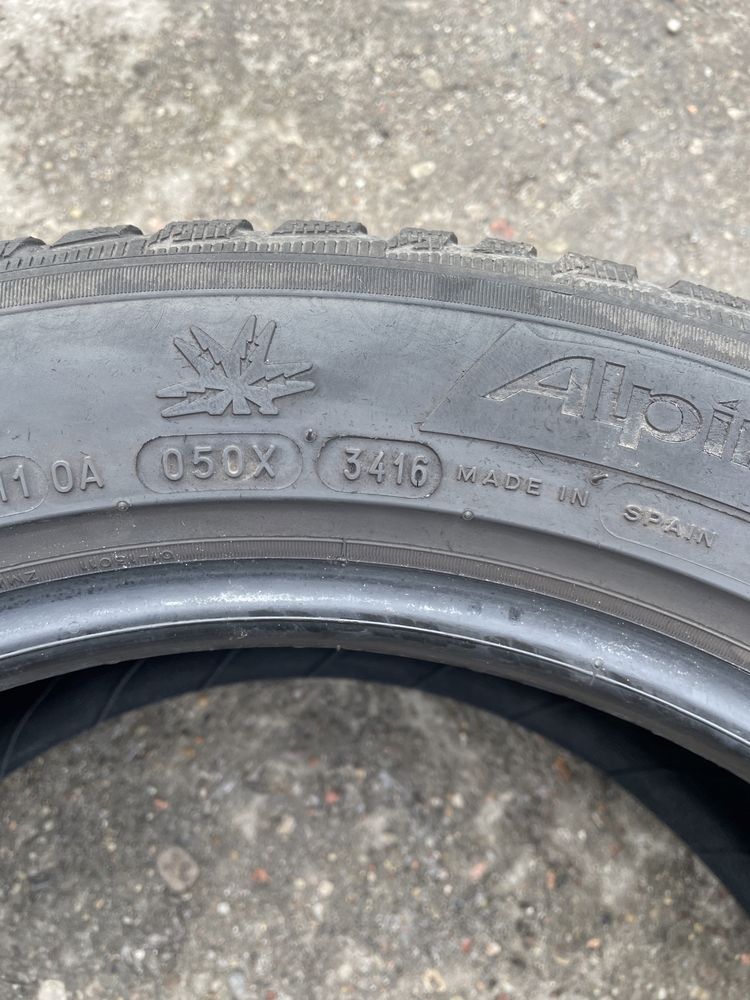 Michelin 225/50r17 94H Alpin 5 AO - 2szt opony zimowe 6mm dot3416