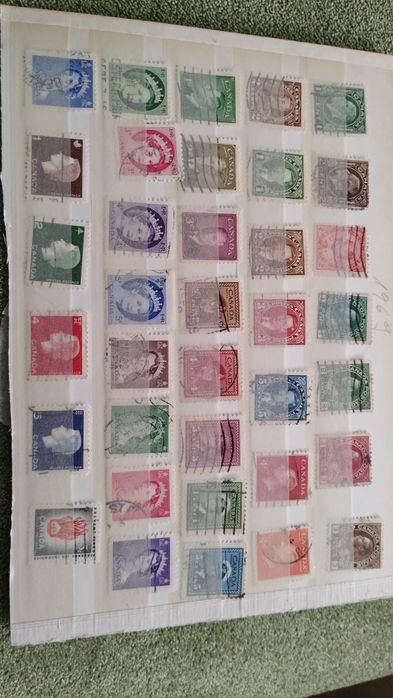 Zestaw starych znaczków pocztowych stara Kanada od 1880r