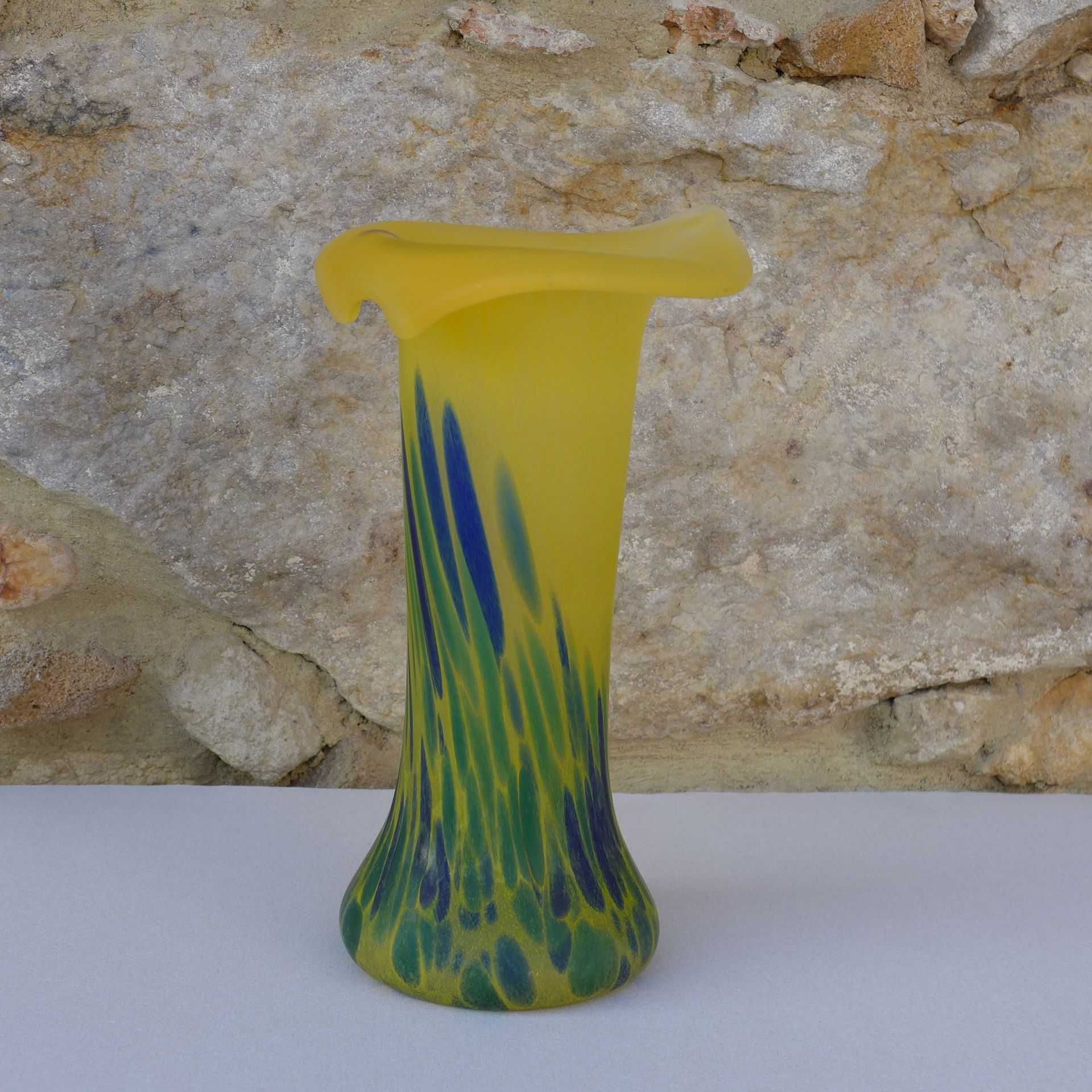 Wazon Szklany Kalia Vintage Mid Century