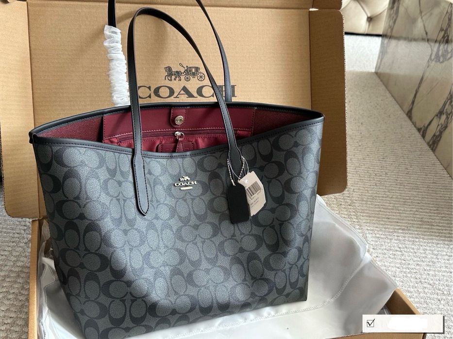 Сумка coach city tote шопер
