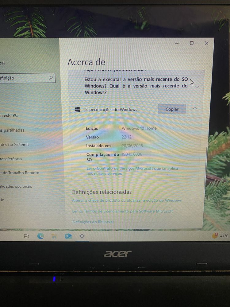 Portatil Acer 15”