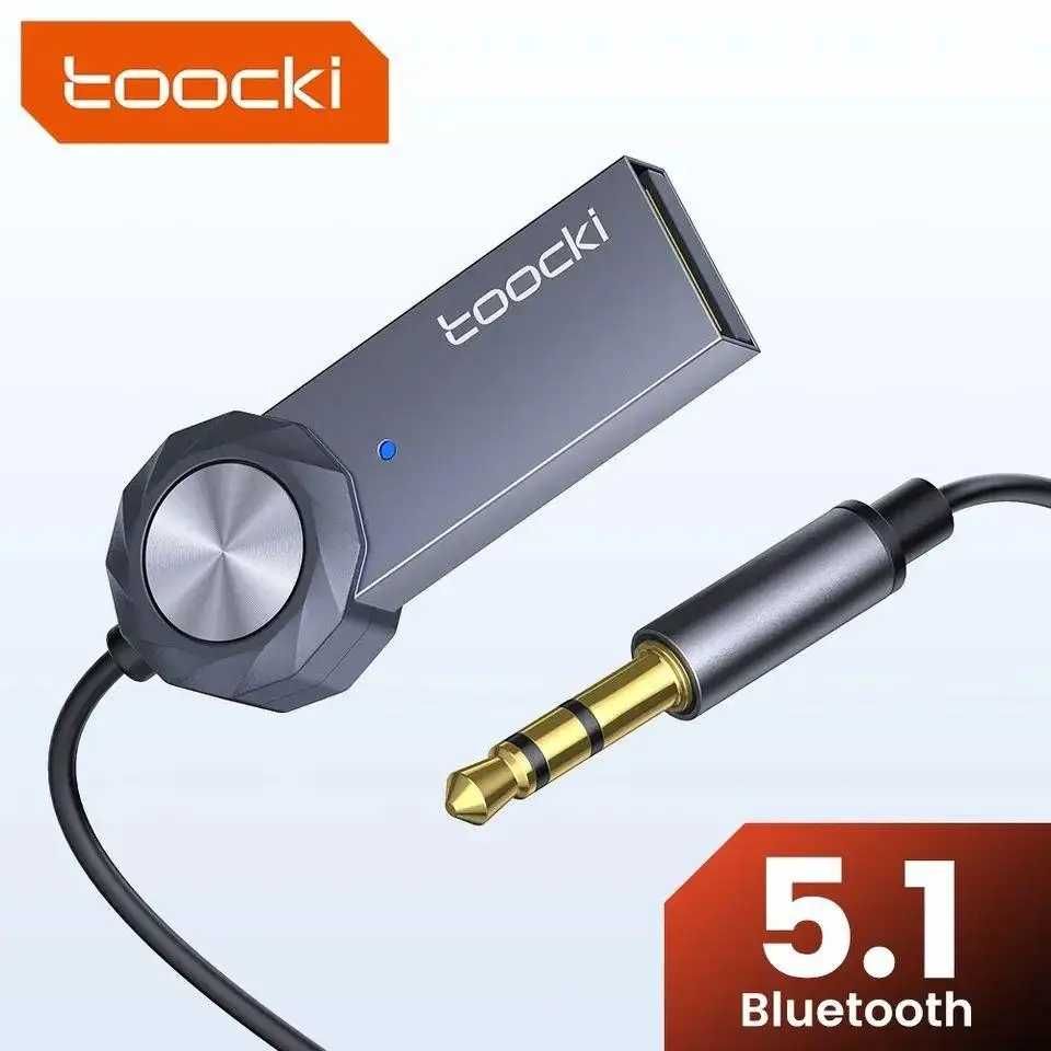 AUX Bluetooth 5.1 автомобільний адаптер приймач з мікрофоном Toocki