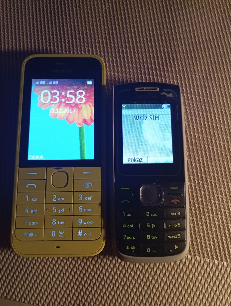 Dwa telefony komórkowe Nokia okazja