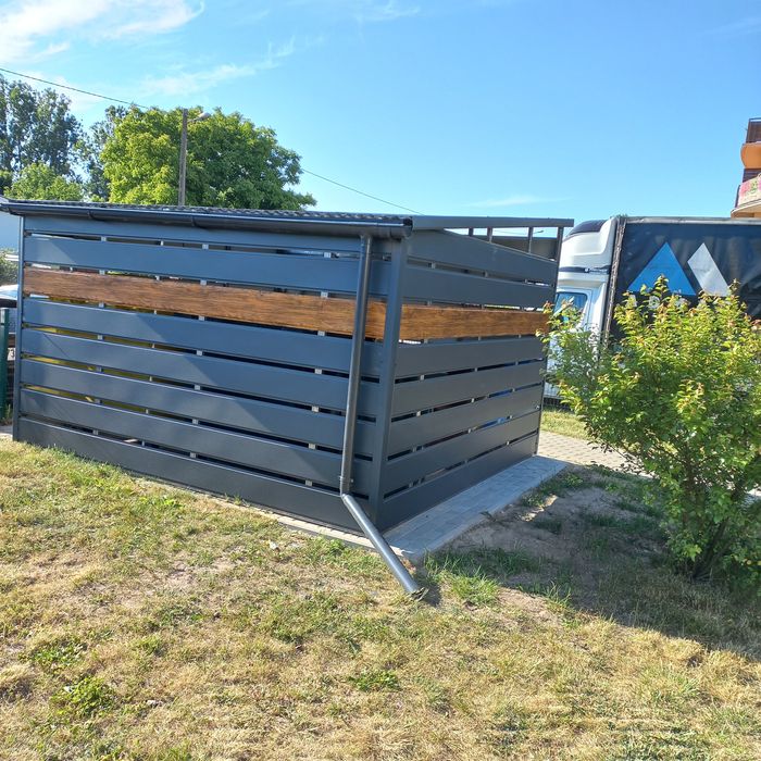 Nowoczesna wiata box , 3,5x3,5  wiata śmietnikowa wiata rowerowa każdy