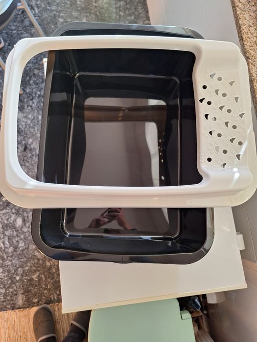 Caixa areia WC gato