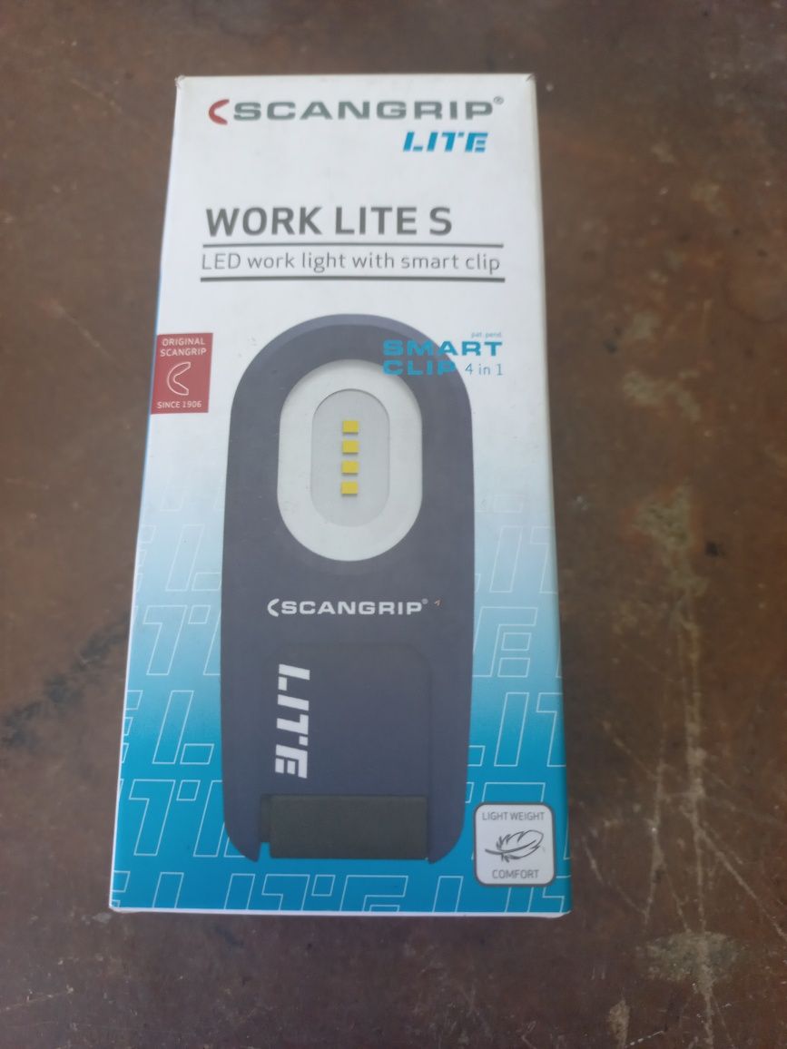 Lanterna de trabalho LED recarregável WORK LITE S – SCANGRIP