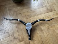 Wieszak do przedpokoju loft metal czaszka Poroże