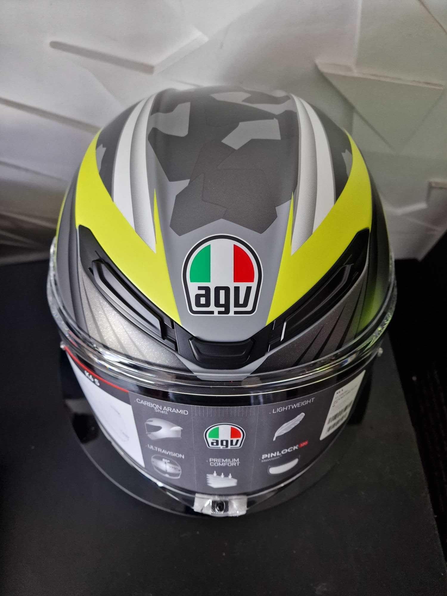 Kask motocyklowy AGV K6 S Excite Matt Camo/Fluo`S sklep GRATISY!