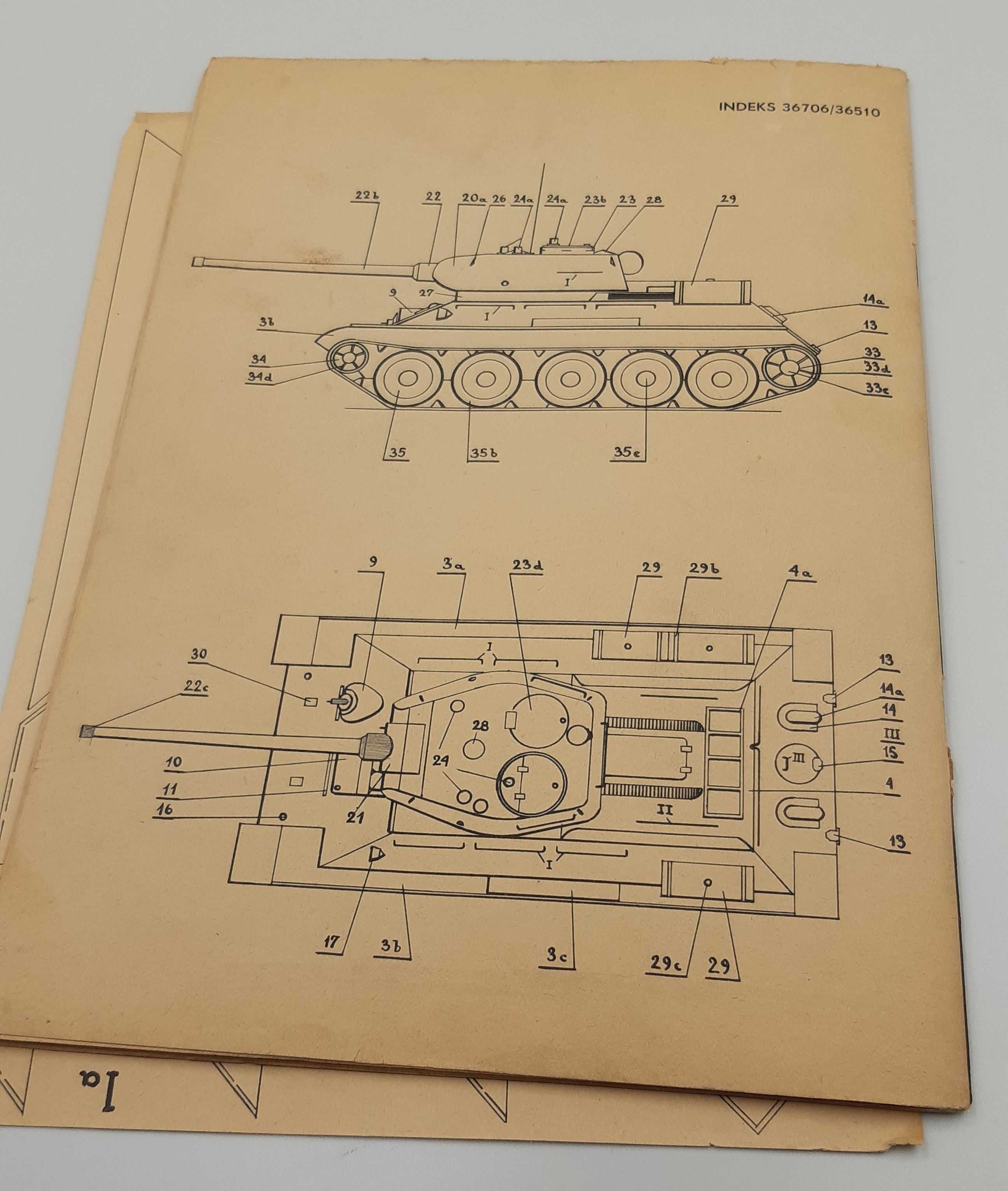 2x Mały Modelarz 5/1975  Czołg T - 34 + 10/1978  działo p-lot ZSU