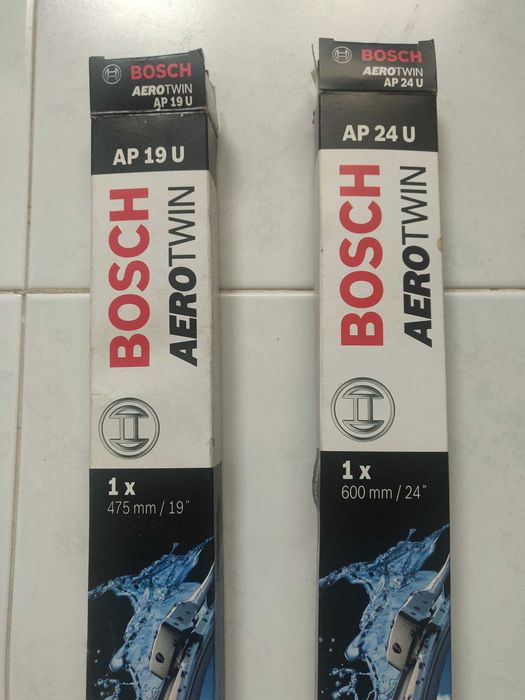 Filtro Ar BMW (Bosch) e escovas Bosch Aerotwin AP19 U e AP24 U