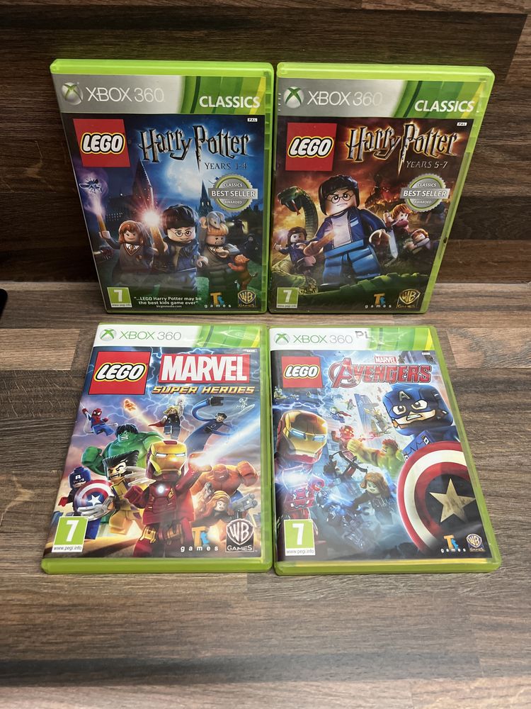 Xbox 360 Lego Marvel Avengers, Harry Potrer 1-4, 5-7, Super Heroes