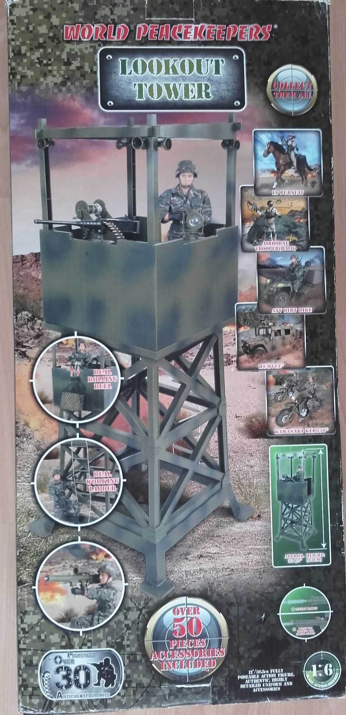 Wieża wojskowa zabawka dla chłopca