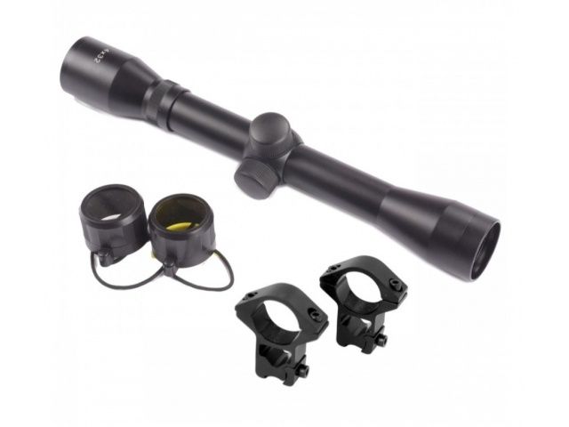 Luneta celownicza z montażem  32mm pow.x4