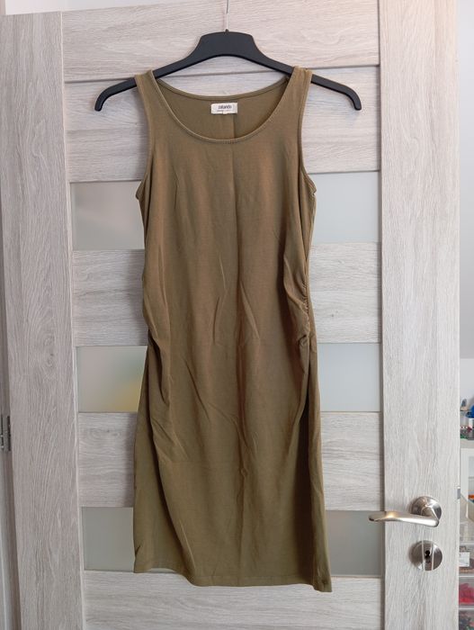 Sukienka khaki ciążowa Zalando 36 bawełna