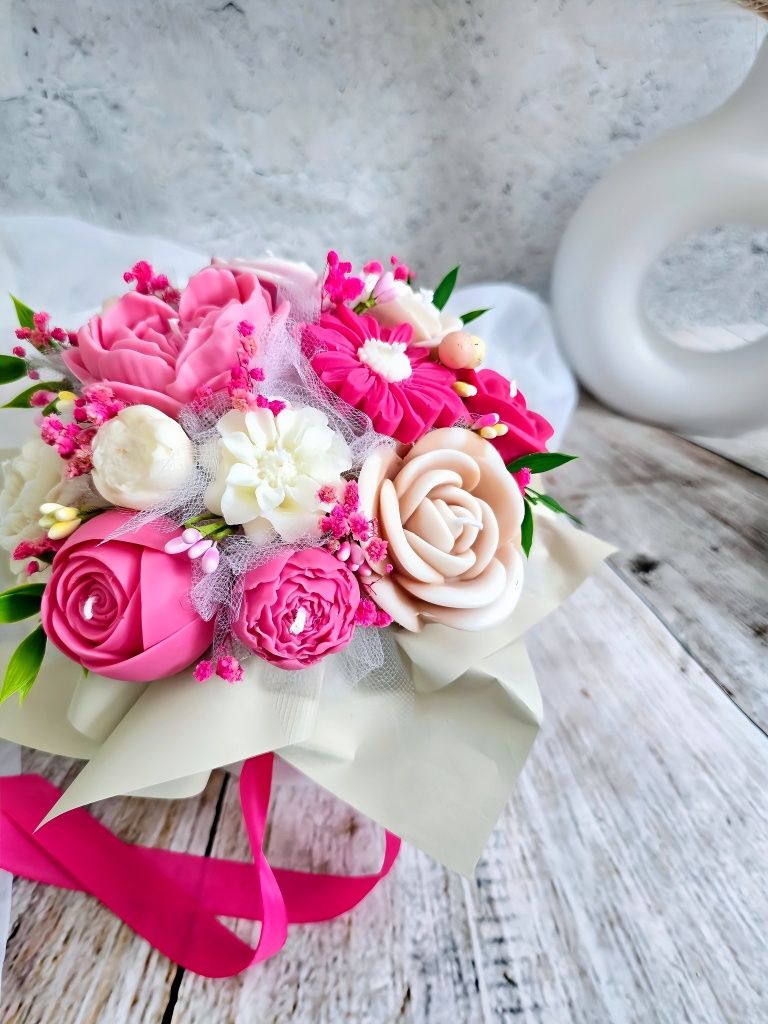 Flowerbox-candlebox bukiet ze świec sojowych