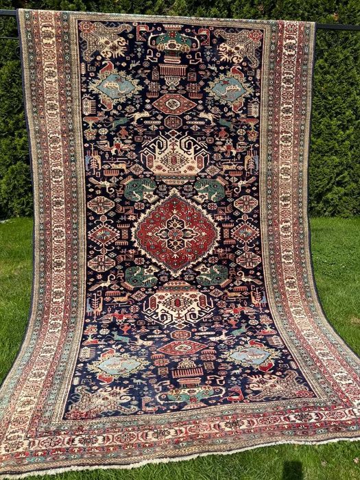 Vintage Kazak Kaukaz dywan Kaukazki r.tkany 310x195 galeria 13 tyś