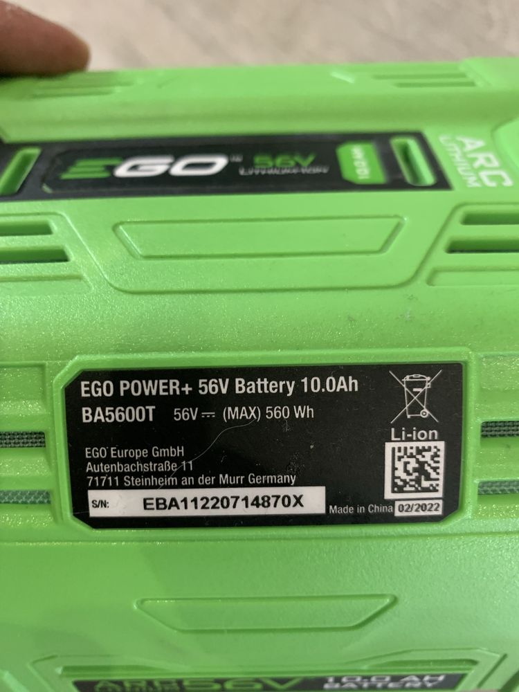 Ego power Baterie