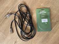 Przewod 2 x RCA na 2 x jack 6,3mm 6 metrow