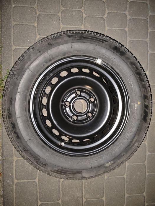Felga stalowa z oponą  koło zapasowe 195x65r15 5x112