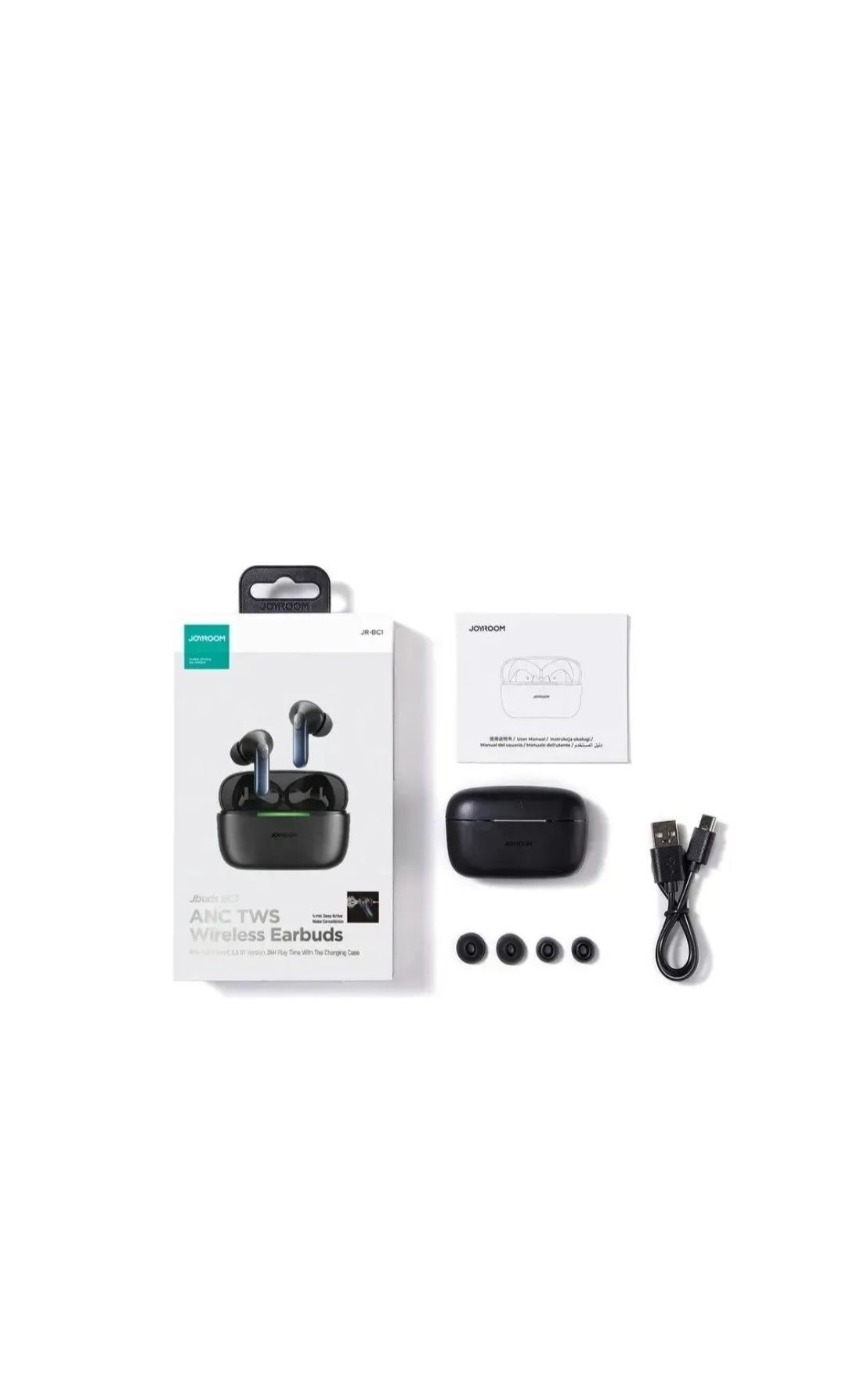 Навушники TWS Joyroom Jbuds JR-BC1 Black, безпровідні навушники