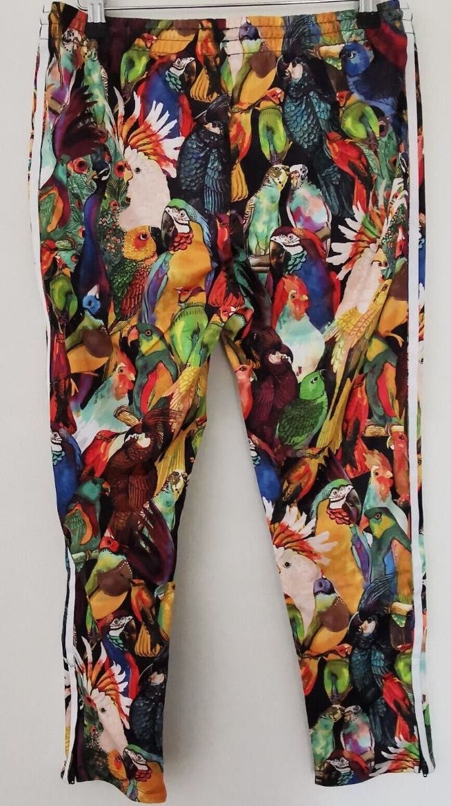 Spodnie adidas w papugi ptaki  Farm Passaredo NOWE 34 36