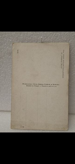 Zaślubiny z morzem Haller,pocztówka llRp W.Kossak