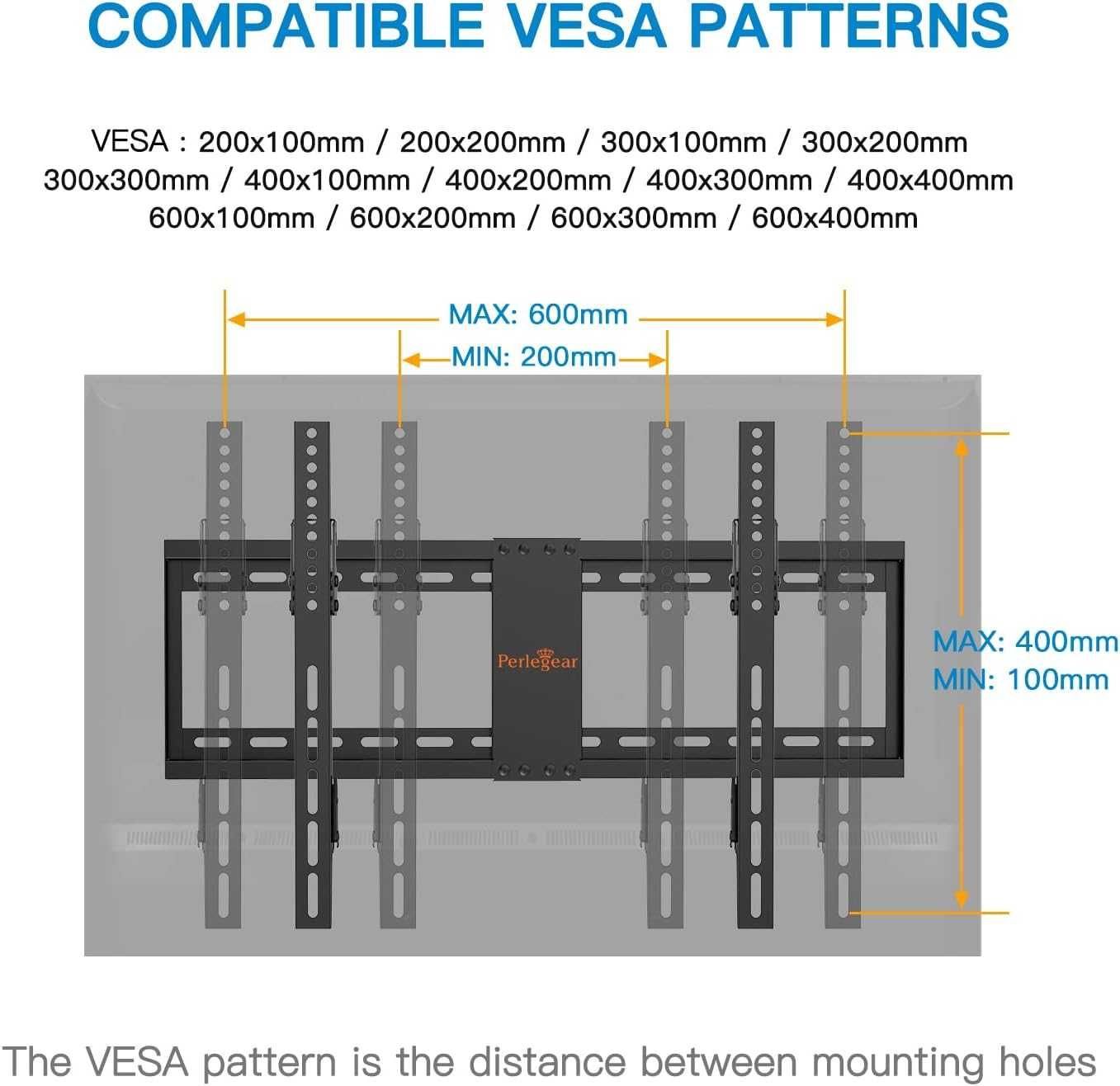 Suporte TV de parede p/ 37 a 82 polegadas VESA, NOVO