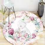 Tapete coelhinhos floral 1.50 oferta fronha almofada