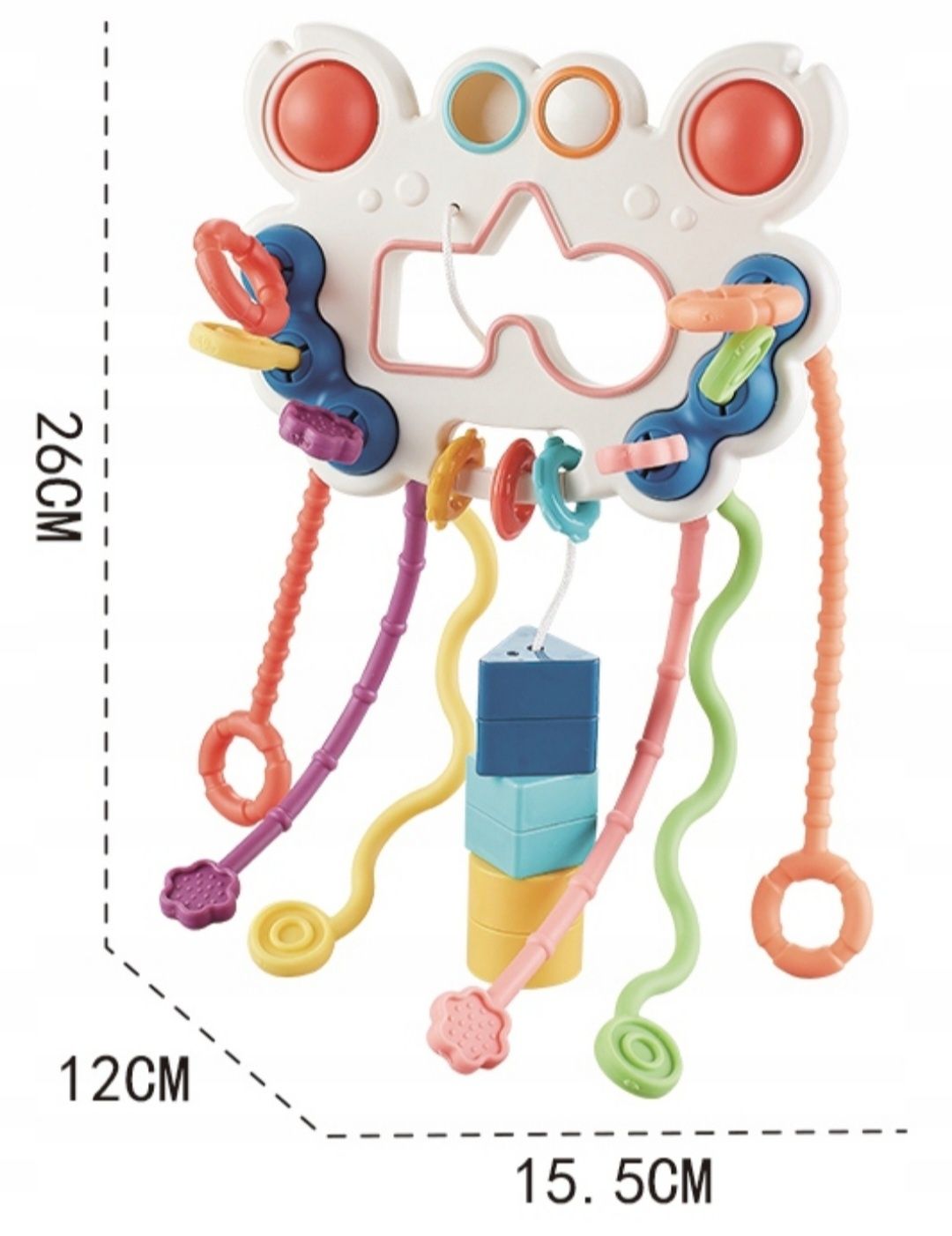 GRYZAK Zabawka Sensoryczna Montessori NIEMOWLĄT