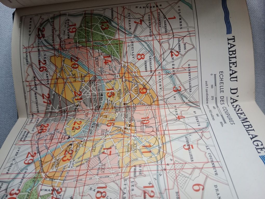 Plan Paryża Hachette 1954 r.