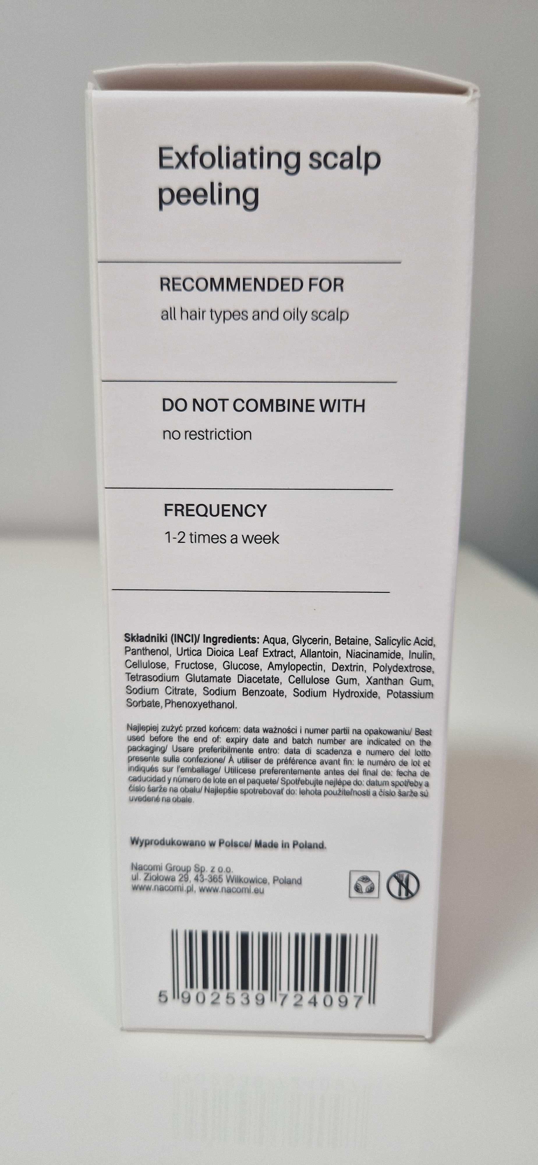 Peeling oczyszczający do skóry głowy 135ml