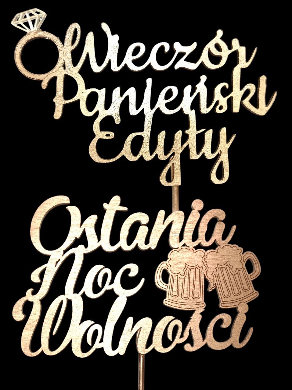 Komunia Święta, dekoracja, tort, topper, napis plexi lustro