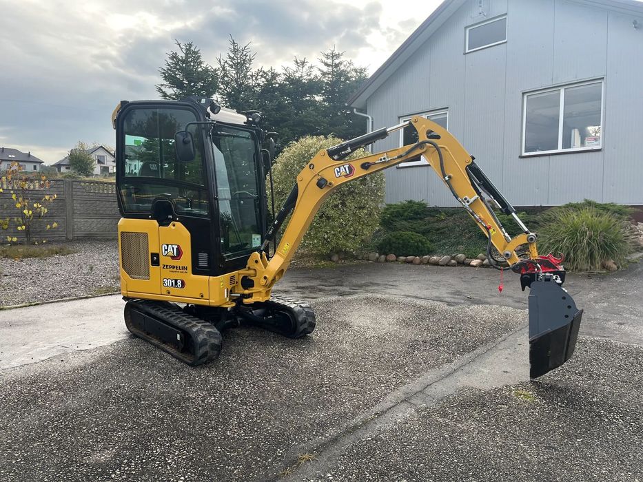 Caterpillar 301.8  Minikoparka Caterpillar 301.8 Klima Skarpówka Uchylna